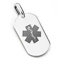 chapa para alerta medica aviso colgante alergia 204x204