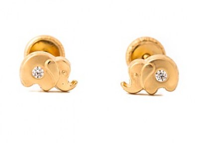 Pendientes  Oro Amarillo FRO/230 Elefantes