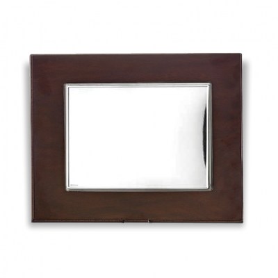 Placa de Alpaca Bañada en Plata sobre Madera